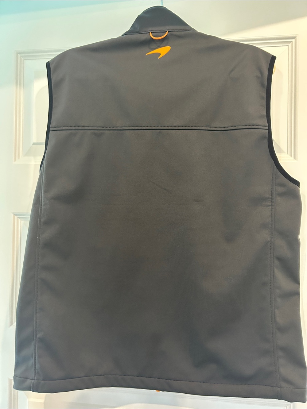 McLaren Gray Softshell Vest with Orange Trim - Picture 4 of 4